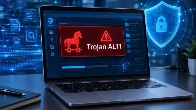 Alerte trojan al11 detection menace