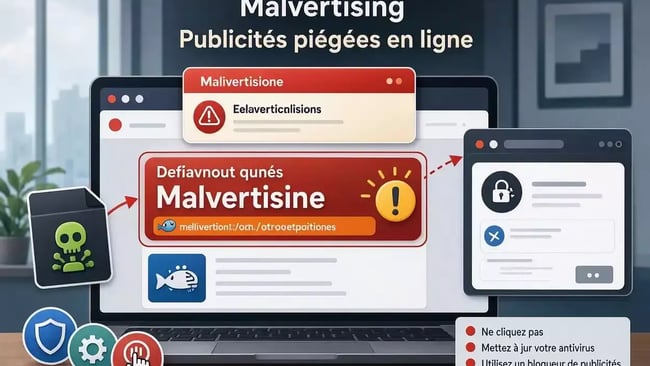 Bannieres publicitaires malveillantes menaces internet