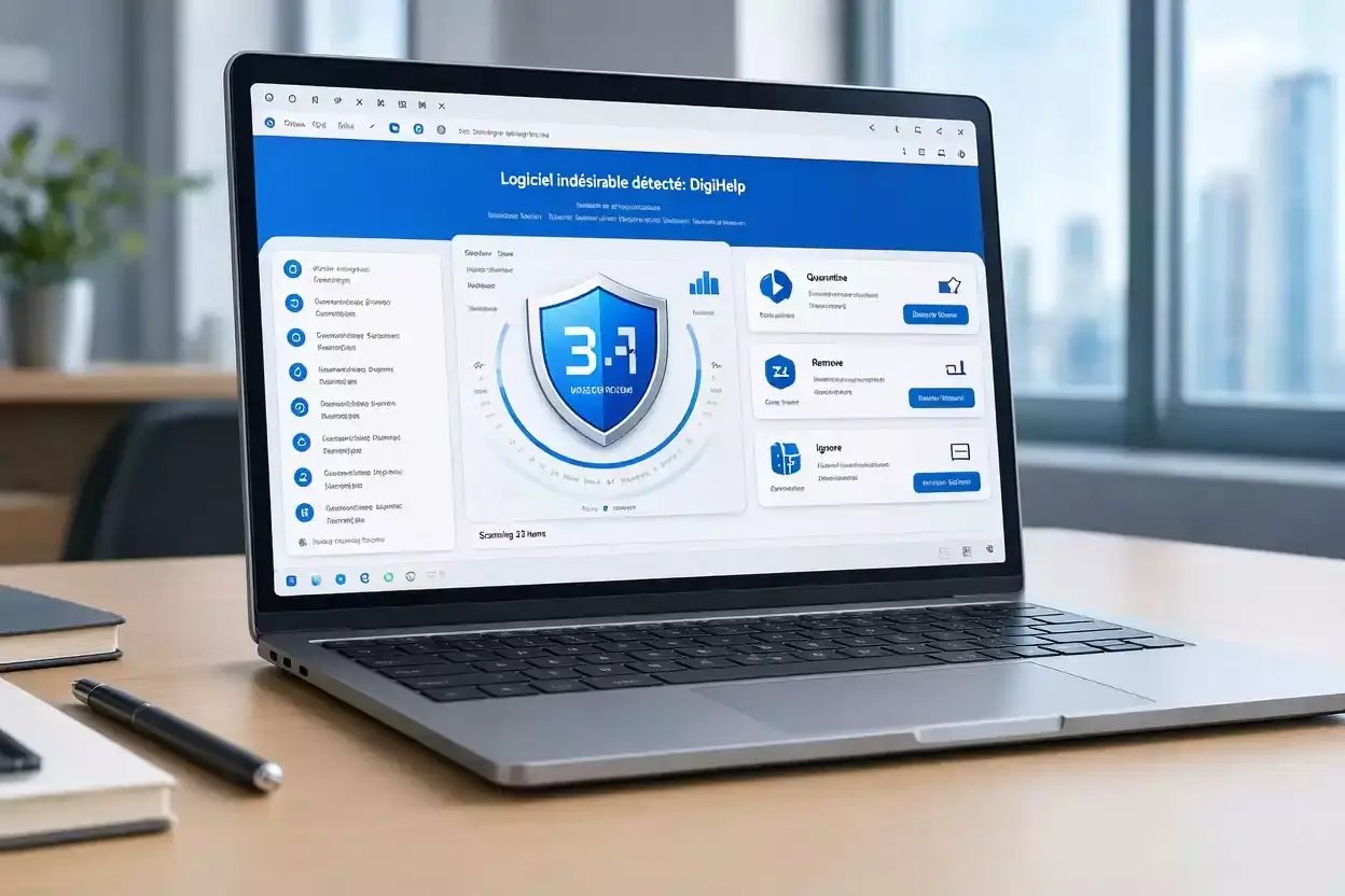 DigiHelp : logiciel indésirable Windows à supprimer avec nettoyage du PC