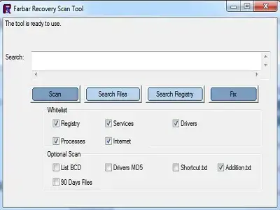 Télécharger Farbar Recovery Scan Tool (FRST)