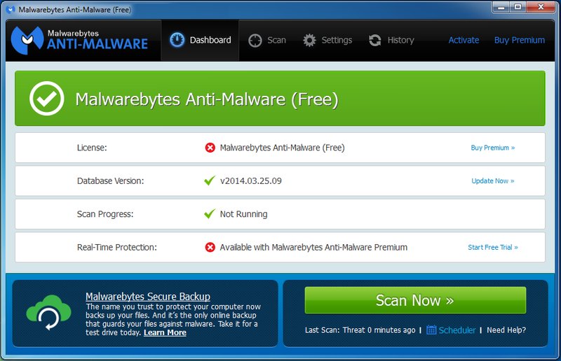 Eliminer les Virus Trojans avec Malwarebyte