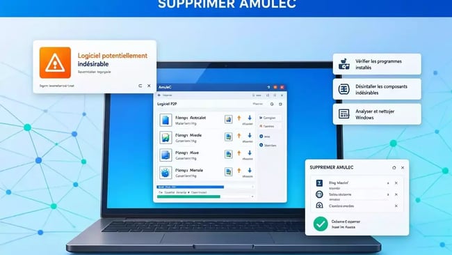 Supprimer amulec logiciel p2p indesirable nettoyer windows