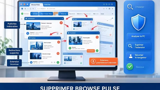 Supprimer browse pulse extension publicitaire