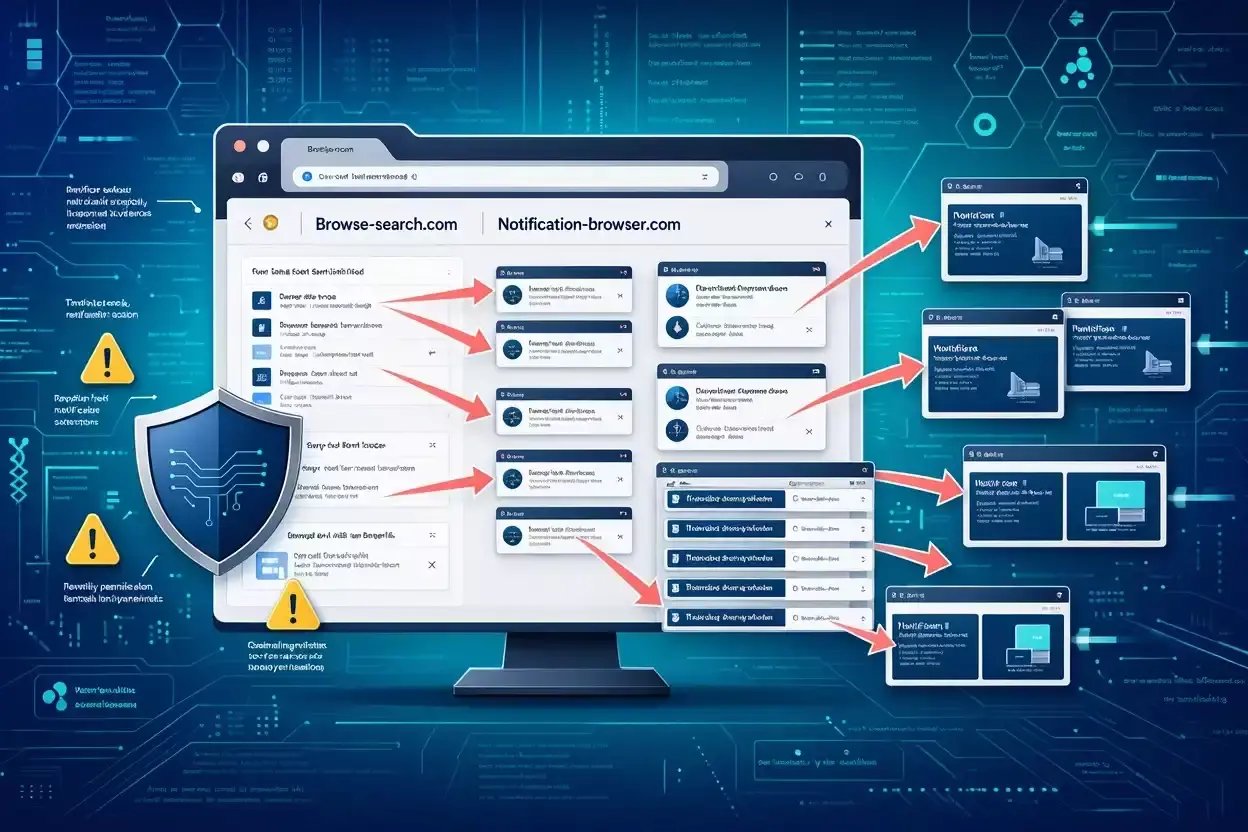 Browse-search.com et Notification-browser.com : notifications indésirables et redirections du navigateur