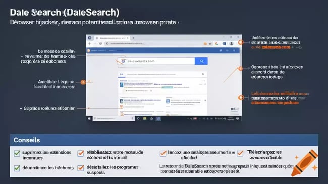 Supprimer dale search dalesearch pirate navigateur