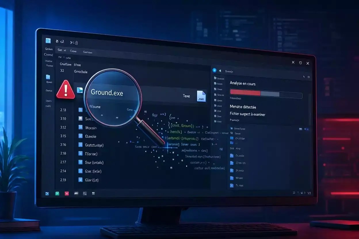 Ground.exe : fichier exécutable suspect à analyser pour détecter une éventuelle infection informatique