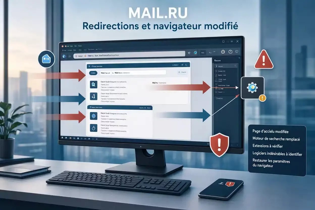 Supprimer Mail.ru : identifier les redirections indésirables, vérifier le moteur de recherche et restaurer les paramètres du navigateur
