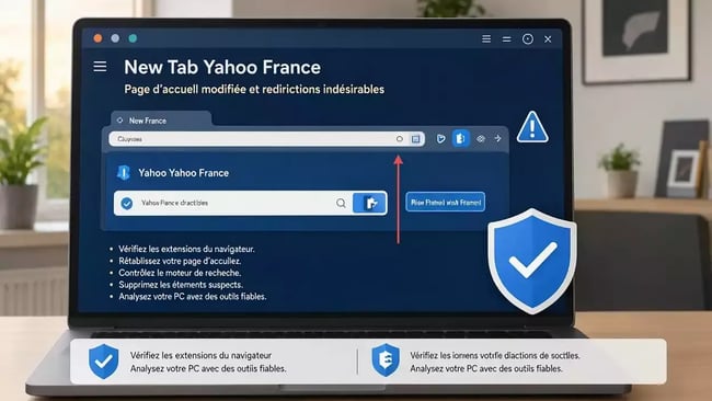 Supprimer new tab yahoo france navigateur detourne