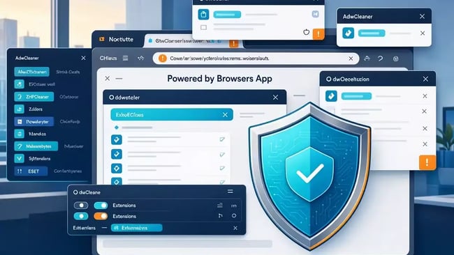 Supprimer powered by browsers app