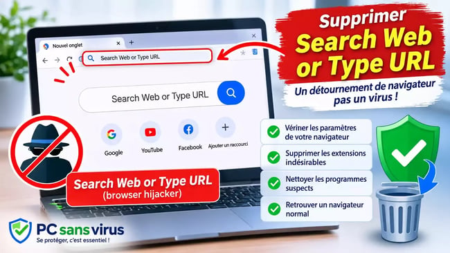 Supprimer search web ou type url navigateur indesirable