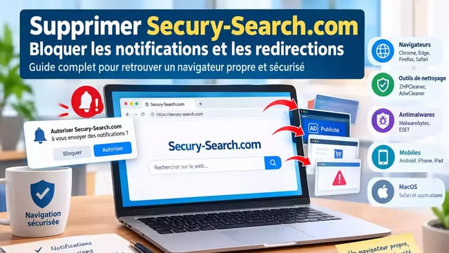 Supprimer secury search com notifications redirections
