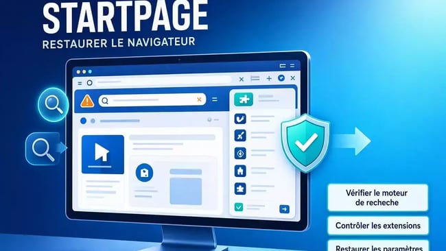 Supprimer startpage restaurer moteur recherche navigateur