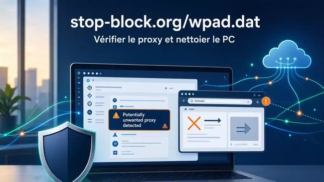 Supprimer stop block org wpad dat proxy suspect