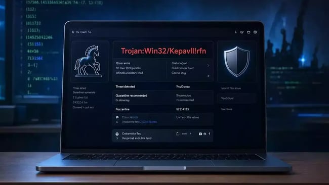 Supprimer trojan win32 kepavll rfn virus malware