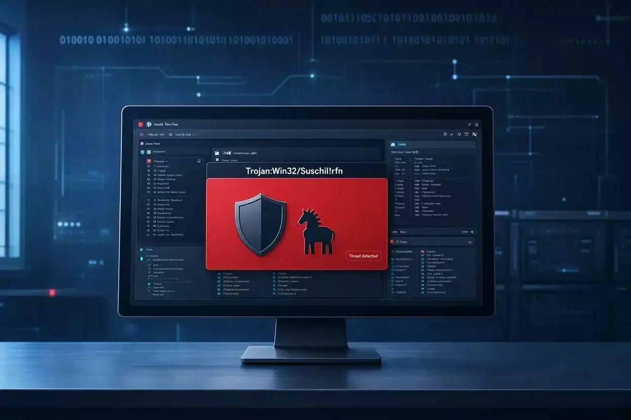 Détection de Trojan:Win32/Suschil!rfn par un logiciel de sécurité