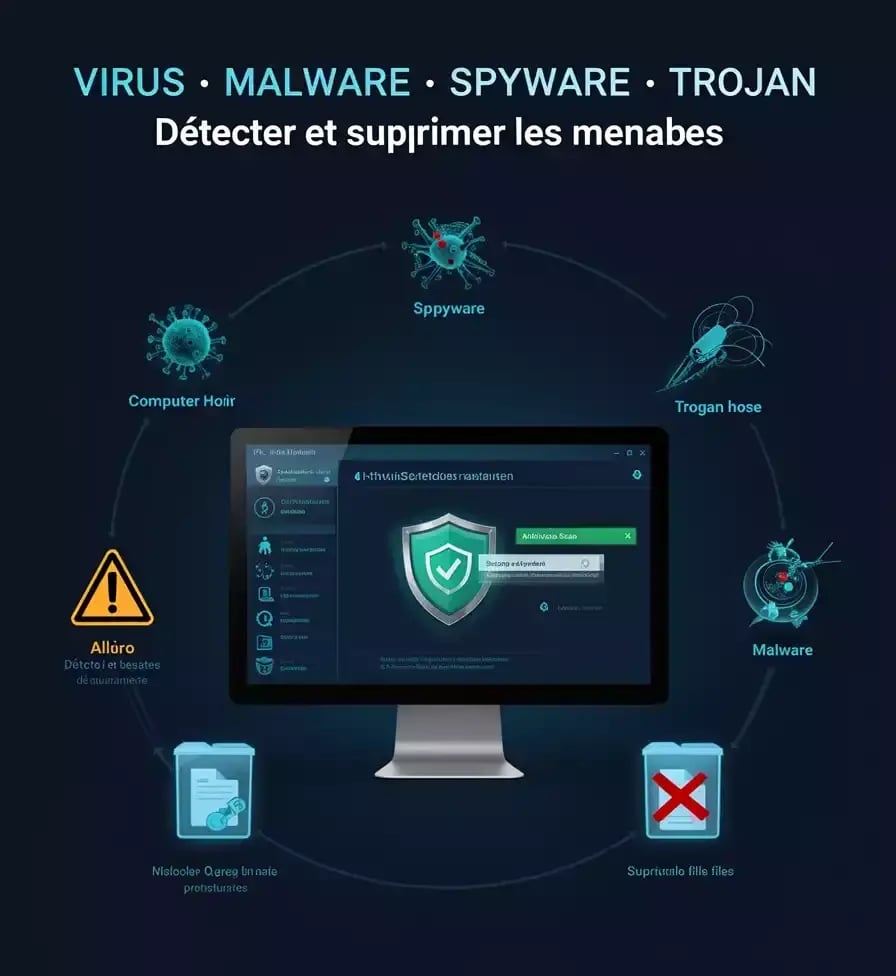 Supprimer un virus, malware, spyware ou cheval de Troie : détection des menaces et désinfection sécurisée du PC