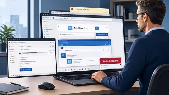 Supprimer virus snjsearch com pirate navigateur