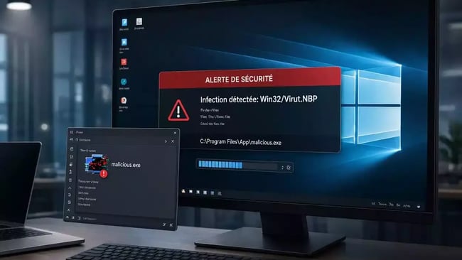 Supprimer win32 virut nbp virus malware