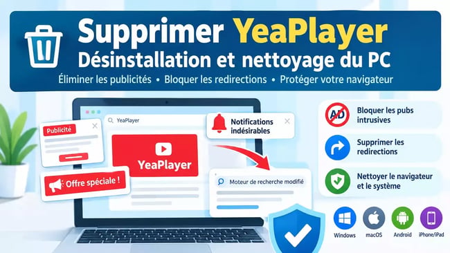 Supprimer yeaplayer desinstallation nettoyage pc