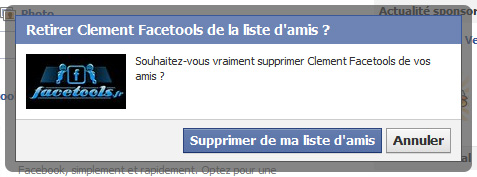 Supprimer un Ami sur Facebook