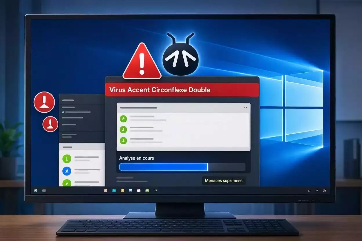 Virus Accent Circonflexe Double : suppression d'un malware sur Windows
